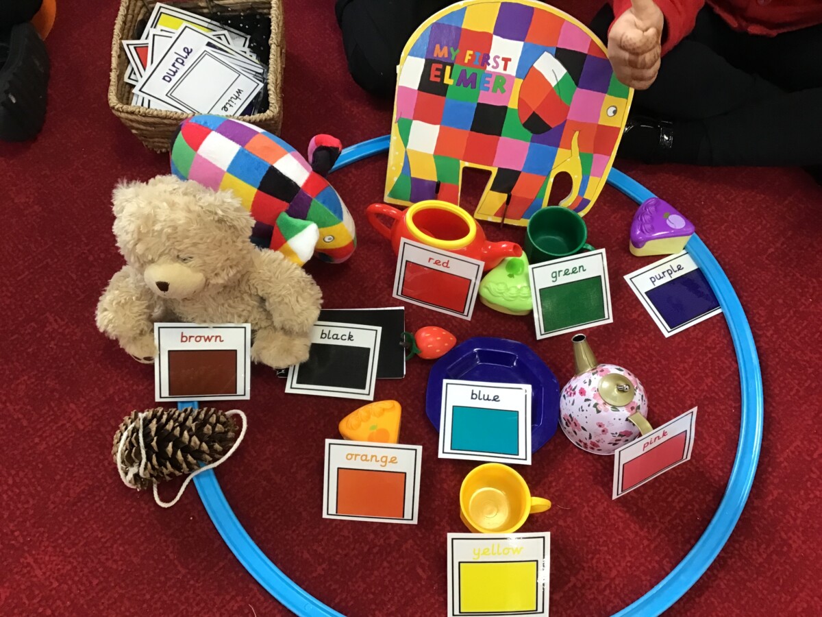 We searched our classroom to find objects of different colours. | Nursery
